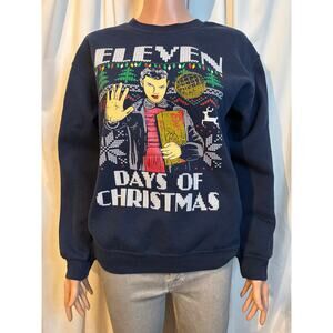 Stranger Things 11 Days of Christmas Sweater Size Small